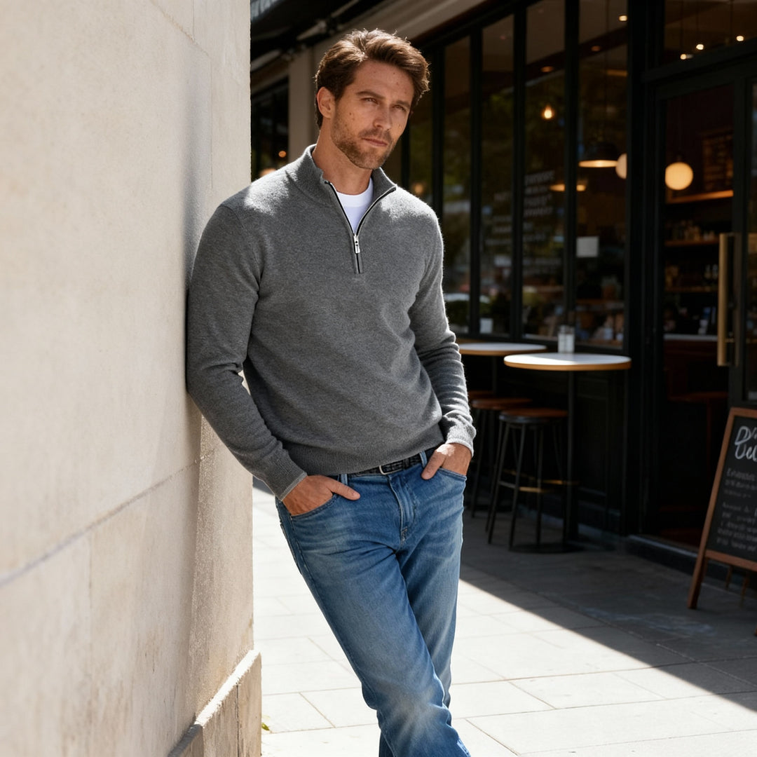 Premium Feinstrick Herrenpullover