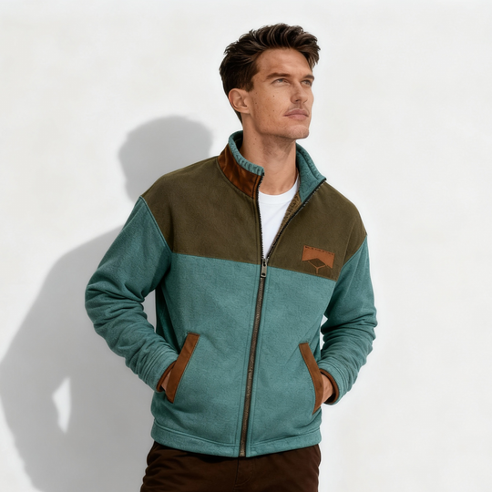 Outdoor Merino-Fleece Jacke Herren