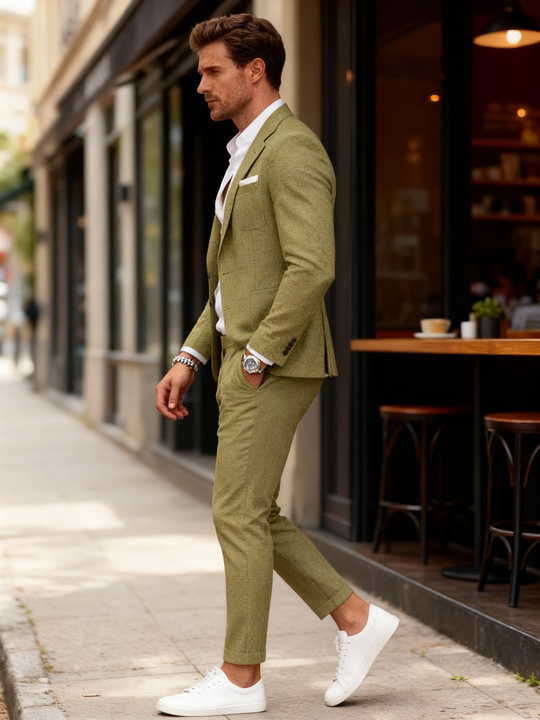 Heidi-Mode | Stilvolles Leinen Herrenanzug