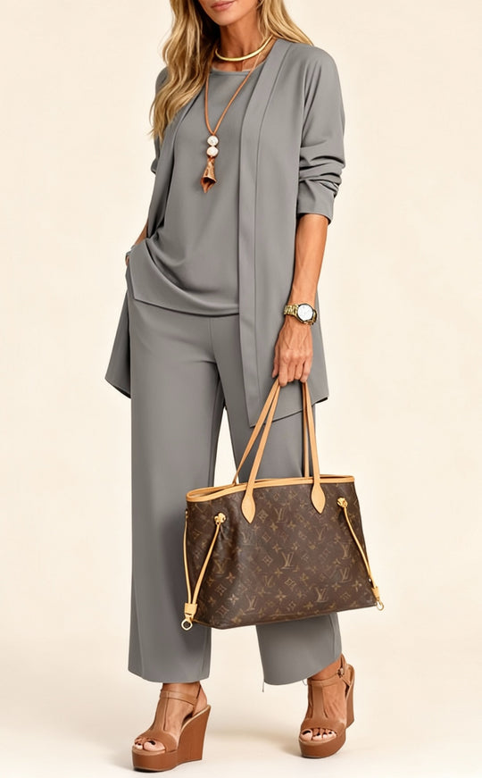 Heidi-Mode | Dreiteiliges Set – Oberteil & Hose für Damen