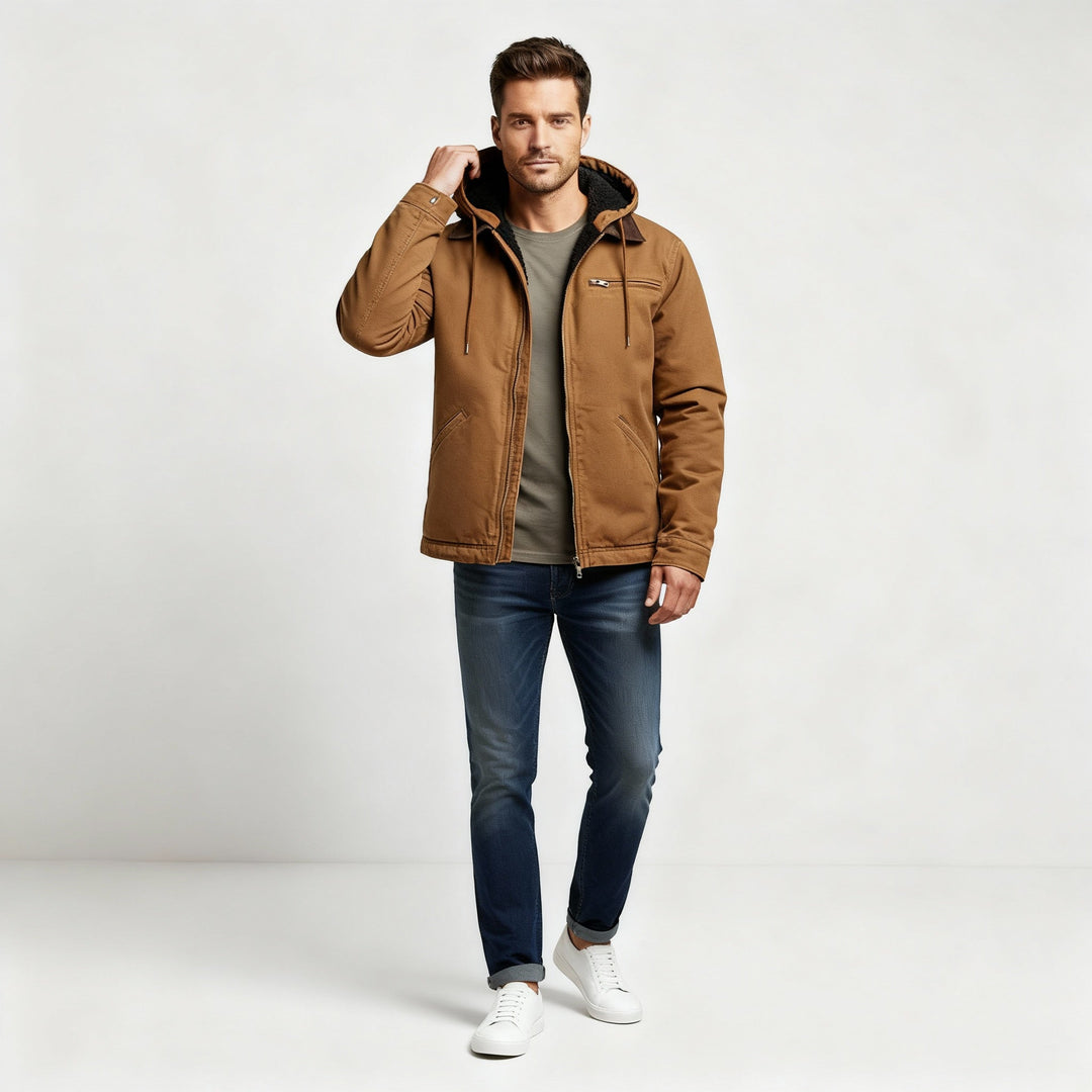 Funktionale Wasserdichte Outdoor Winterparka Jacke Mit Kapuze Polyester | Heidi-Mode