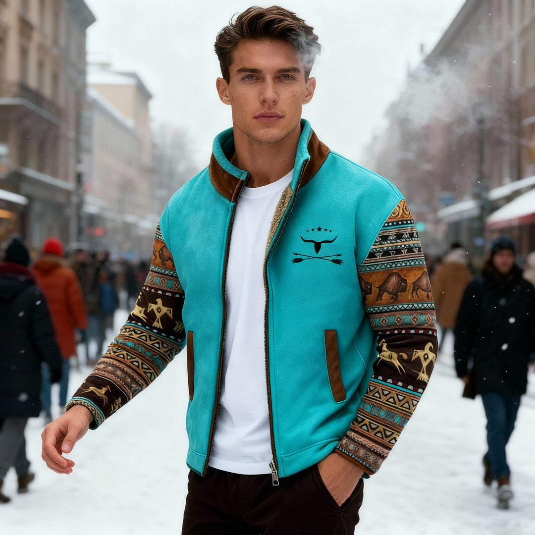 Merino-Fleecejacke Herren Leicht Warm