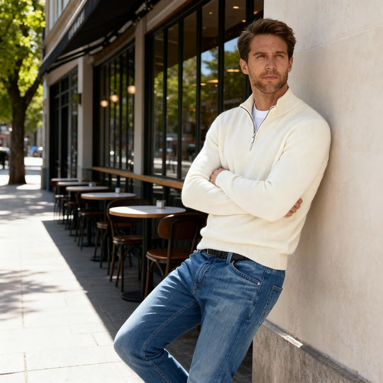 Premium Feinstrick Herrenpullover