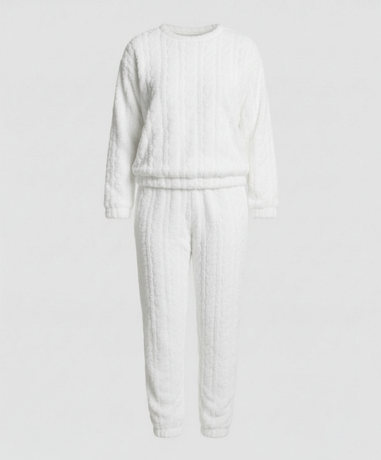 Kuscheliges Damen Fleece-Pyjama-Set | Heidi-Mode