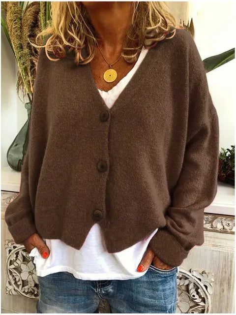 Baumwolljacke mit Knöpfen für Damen