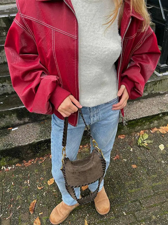 Heidi-Mode | Rote Vintage jacke für Damen