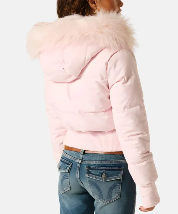 Damen Gesteppt Winterjacke mit Warm & Abnehmbarer Kapuze | Heidi-Mode