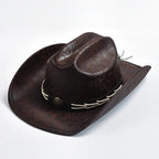 Heidi-Mode - Cowboyhut mit Knochenperlenbesatz