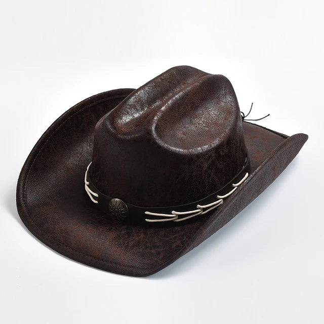 Heidi-Mode - Cowboyhut mit Knochenperlenbesatz
