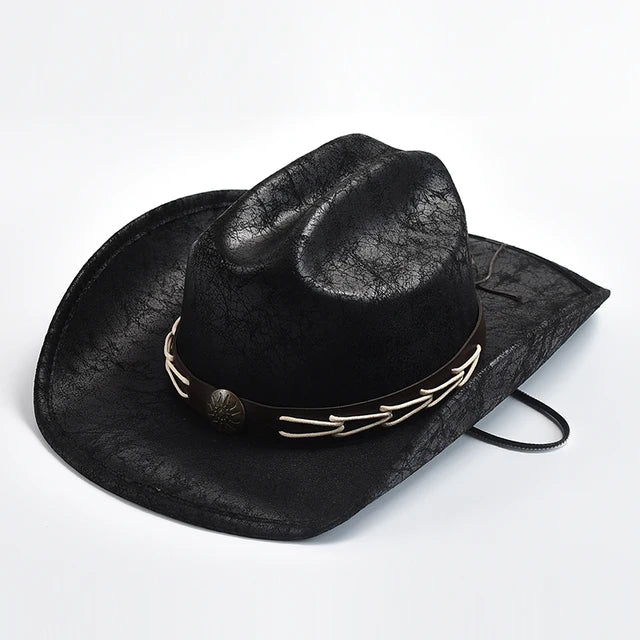 Heidi-Mode - Cowboyhut mit Knochenperlenbesatz