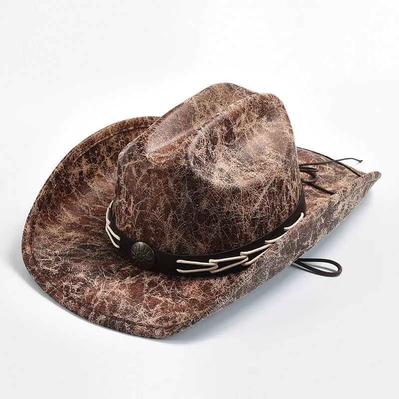 Heidi-Mode - Cowboyhut mit Knochenperlenbesatz