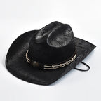 Heidi-Mode - Cowboyhut mit Knochenperlenbesatz
