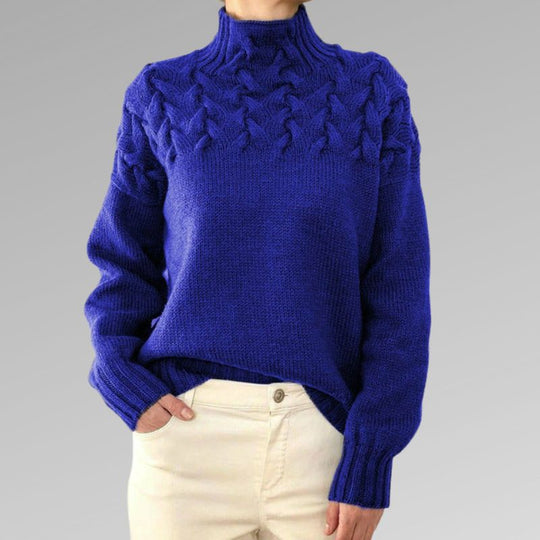 Heidi-Mode | Luxe Kabelstrick Wolle Pullover Für Damen