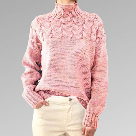 Heidi-Mode | Luxe Kabelstrick Wolle Pullover Für Damen