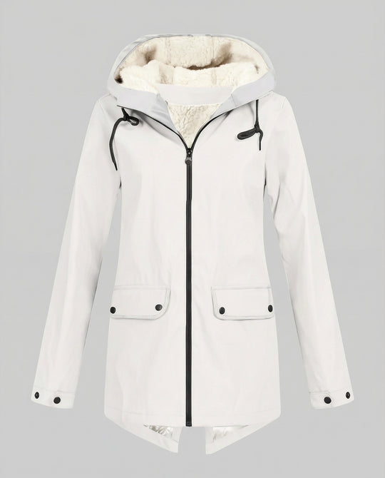 Heidi-Mode | Fleece-Gefütterte Wasserdichte Jacke