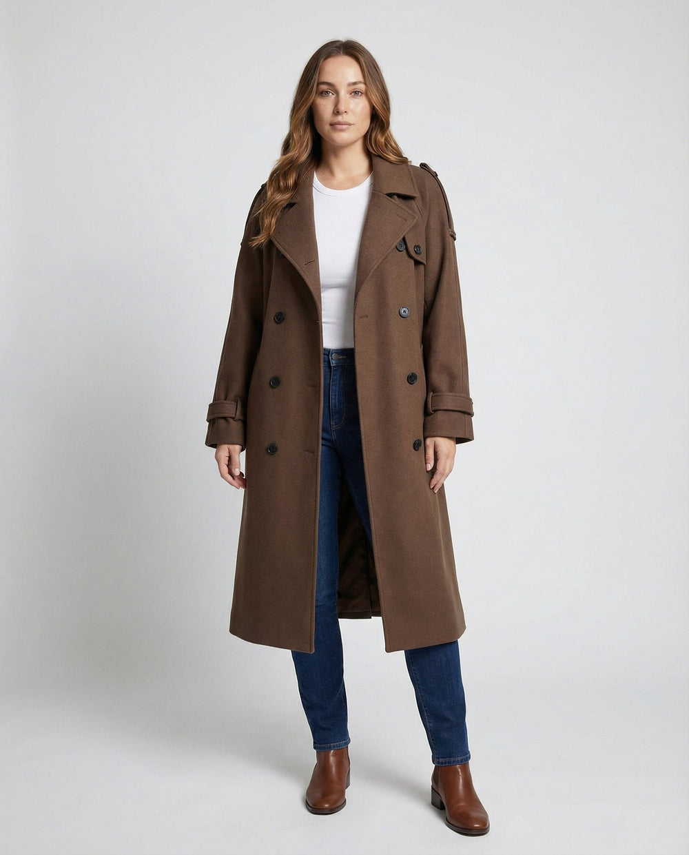 Damen Bouclé-Mantel Elegant | Heidi-Mode