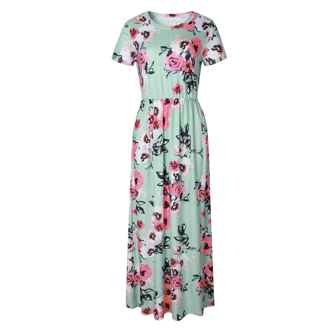 Amy | Bequemes Blumen-Maxikleid