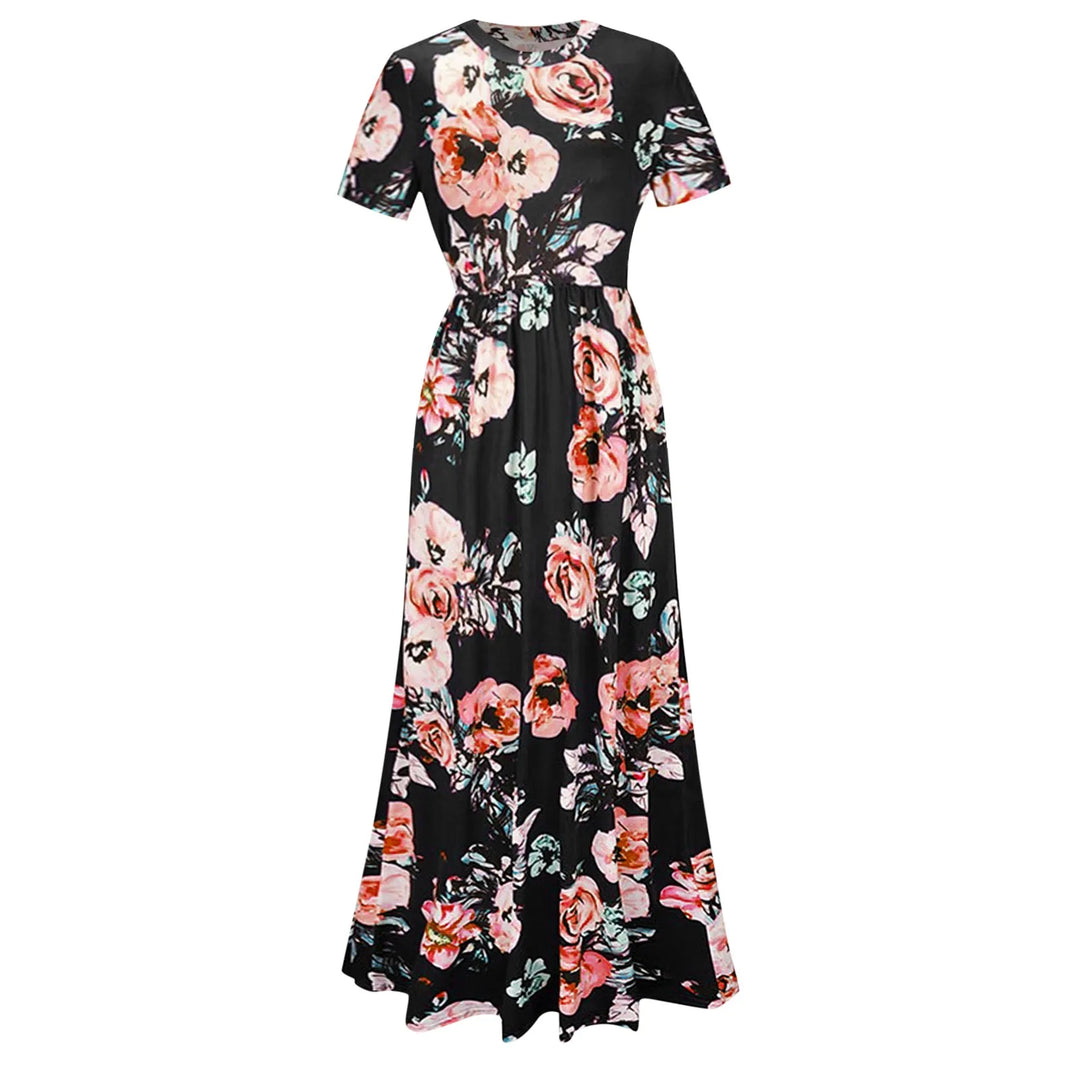 Amy | Bequemes Blumen-Maxikleid