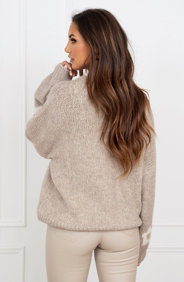 Heidi-Mode | Stijlvolle Trui Met Bloemenpatroon Voor Comfort En Elegantie