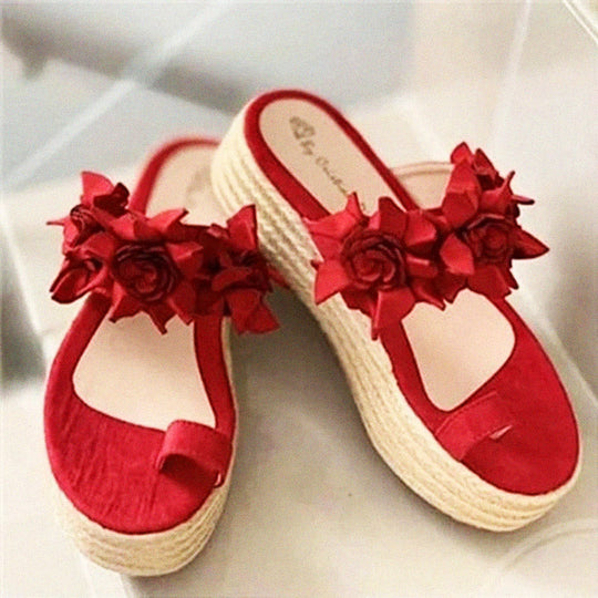 Heidi-Mode | Elegante Damen Sandalen mit Floralem Design und Akzenten