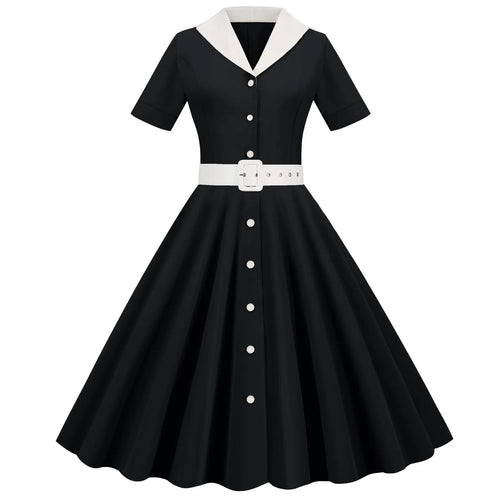 Vrouwen Retro Rockabilly Partyjurk Glamora