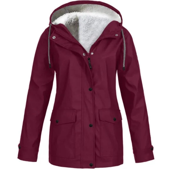 Heidi-Mode | Und wasserdichte Outdoor-Jacke mit Fleece-Futter