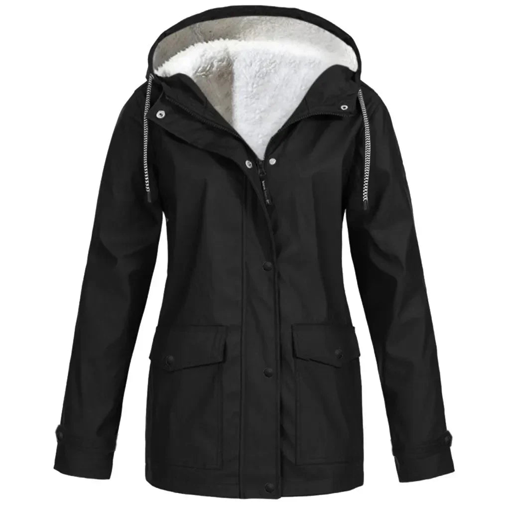 Heidi-Mode | Und wasserdichte Outdoor-Jacke mit Fleece-Futter