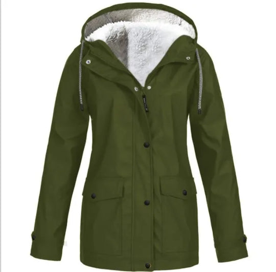 Heidi-Mode | Und wasserdichte Outdoor-Jacke mit Fleece-Futter