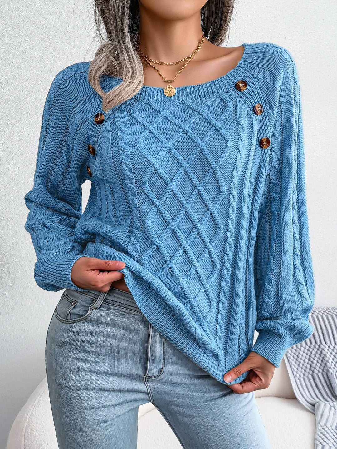 HeidiMode - Vielseitiger Strickpullover Für Damen