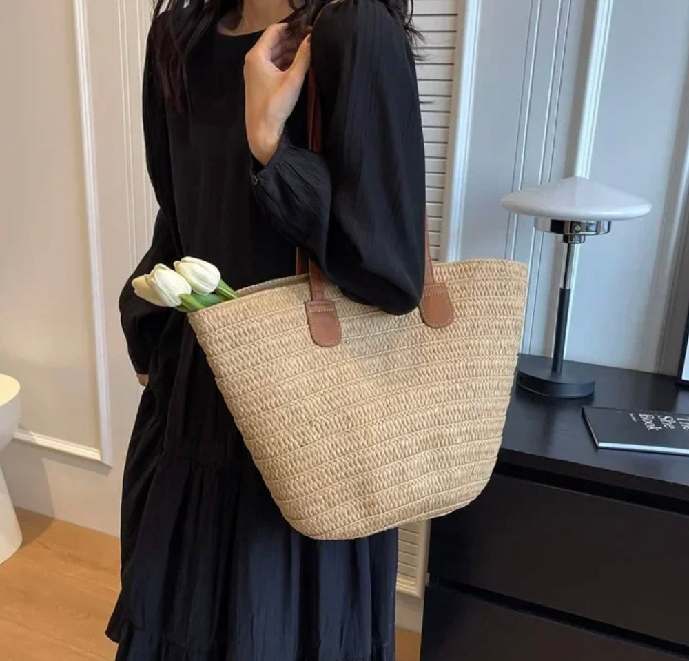 Heidi-Mode | Strandtasche aus Stroh