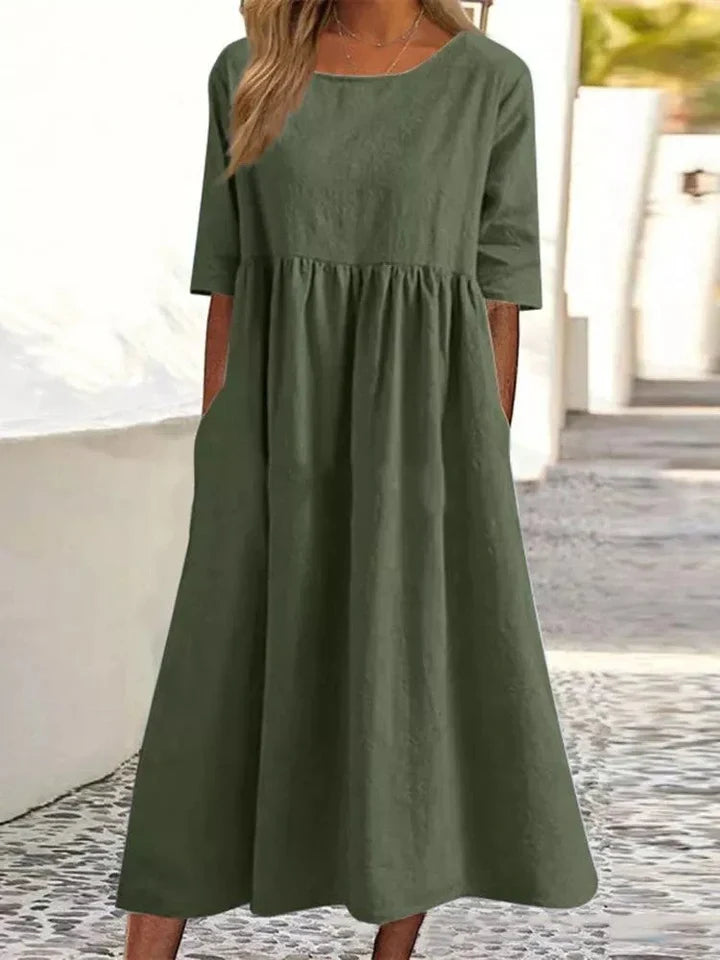 Midikleid mit halben Ärmeln