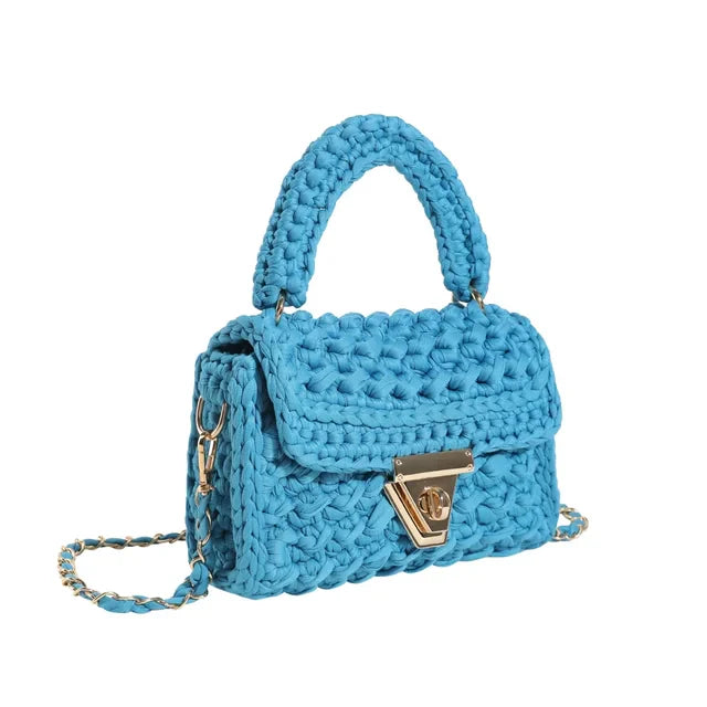 Regenbogen - Gehäkelte Handtasche