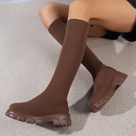 Heidi-Mode | Sockenlederstiefel für Damen