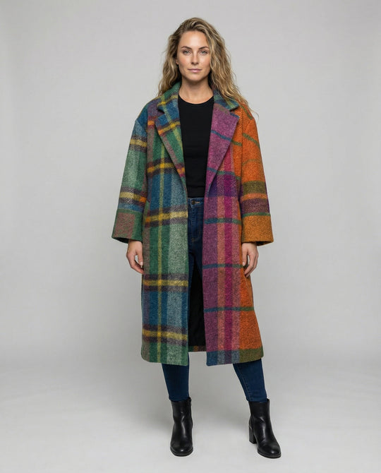 Eleganter Langer Wollmantel Damen | Heidi-Mode