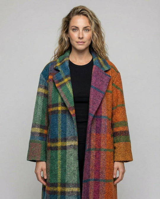 Eleganter Langer Wollmantel Damen | Heidi-Mode