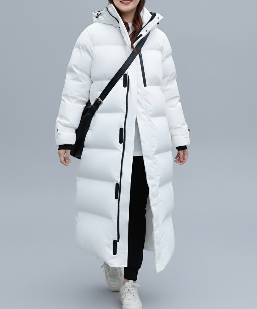 Langer Damen-Daunenmantel | Große Größen