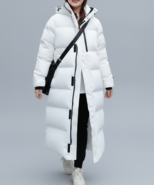 Langer Damen-Daunenmantel | Große Größen