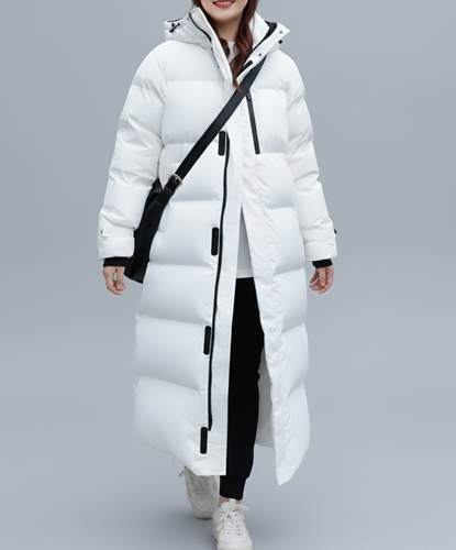 Langer Damen-Daunenmantel | Große Größen