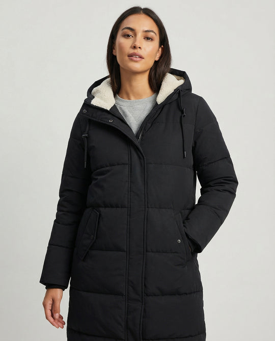 Langer Damen-Daunenmantel | Große Größen