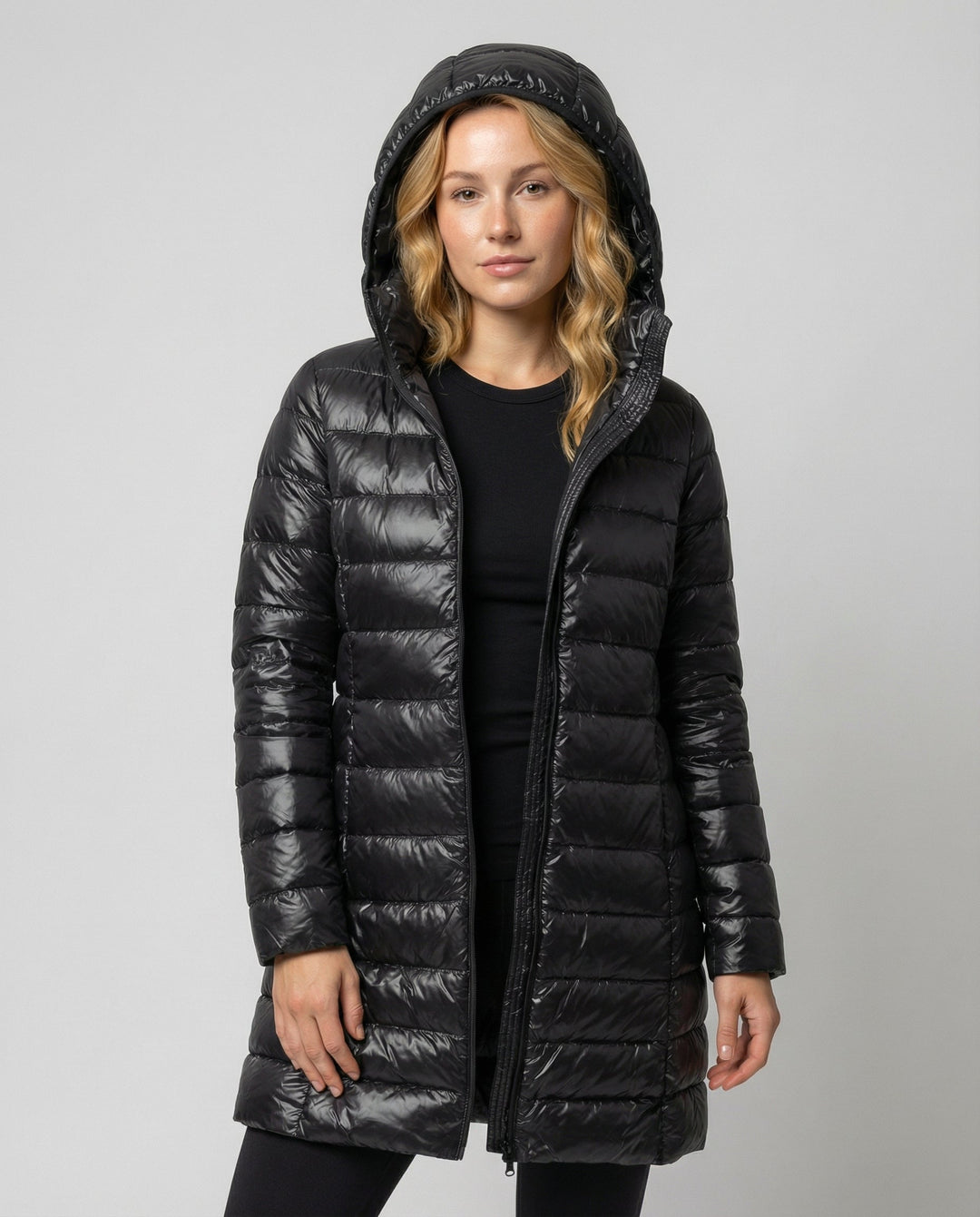 Damen Ultraleichte Daunenjacke mit Kapuze | Heidi-Mode