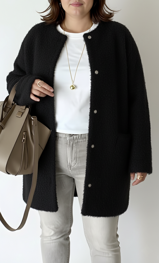 Damen Strick-Cardigan Elegant & Lockerer Schnitt | Große Größen