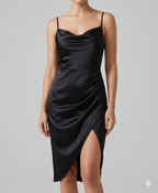 Heidi-Mode | Satin Abendkleid
