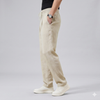 Herren lässige Leinen-Loungehose im Zen-Stil