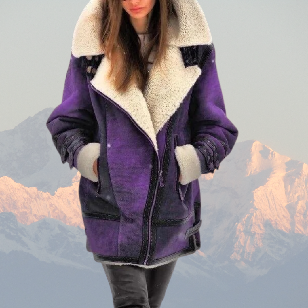 Heidi-Mode | Shearling Fliegerjacke