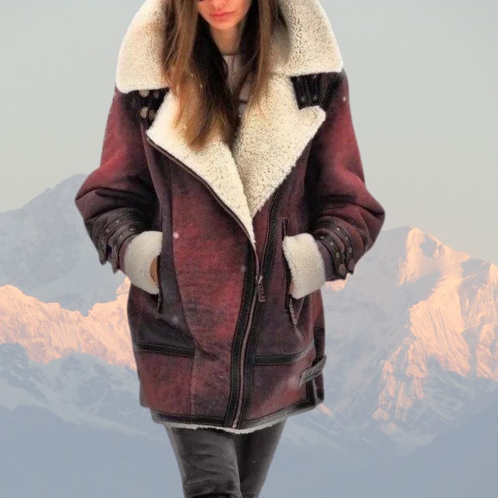 Heidi-Mode | Shearling Fliegerjacke