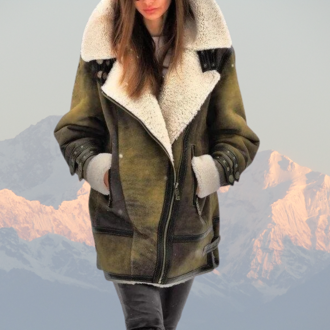 Heidi-Mode | Shearling Fliegerjacke