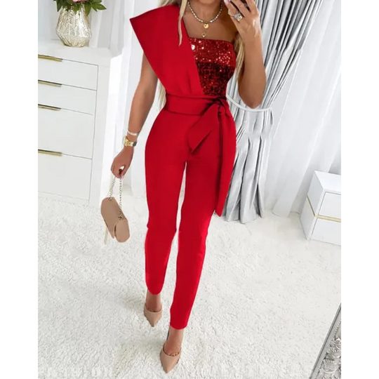 Heidi-Mode | Glitzer Jumpsuit für Damen