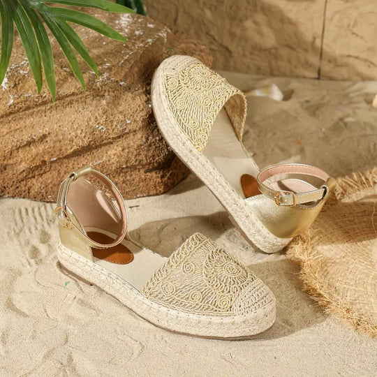 Heidi-Mode | Sommer Espadrilles Sandalen für Frauen