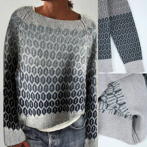 Grauer Pullover