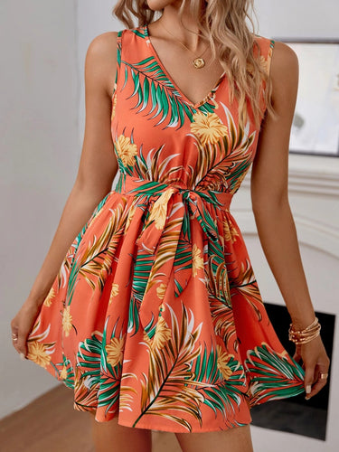 Heidi-Mode | Sommerliche Blumenmuster Mini Kleid